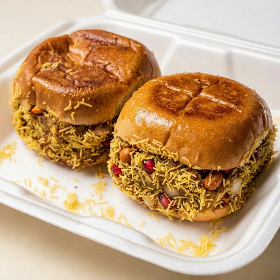 Dabeli $10 - Sweet and spicy Gujarati street sandwich at Vivaan's Yummies Calgary